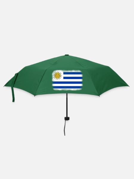 Geschenk für Uruguay - Regenschirm (klein) - Flaschengrün