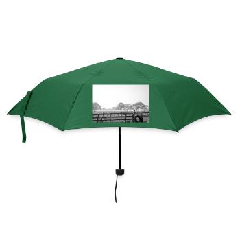 im Regen - Regenschirm (klein) - Flaschengrün - Vorne