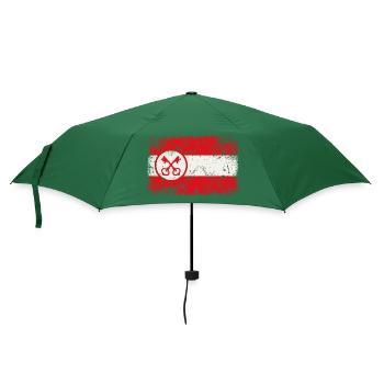 Leiden Flagge - Regenschirm (klein) - Flaschengrün - Vorne