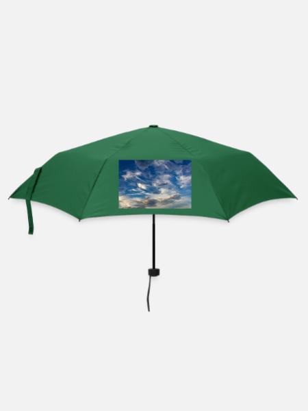 Der Himmel - Regenschirm (klein) - Flaschengrün
