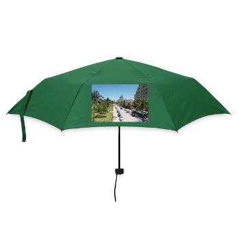 Der Ocean Drive in Miami Beach - Regenschirm (klein) - Flaschengrün - Vorne