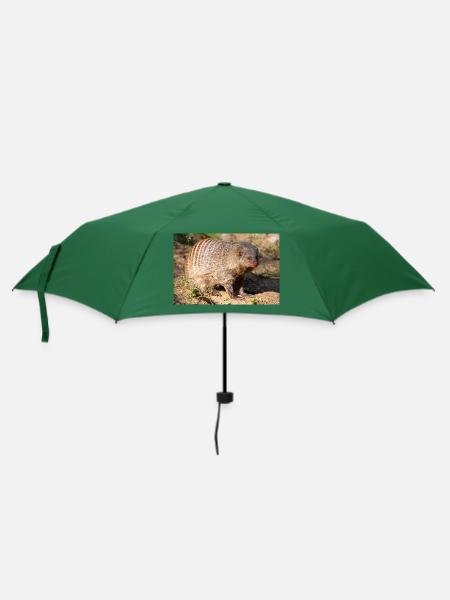 Gebänderte Manguste oder Zebramanguste Zebramanguste - Regenschirm (klein) - Flaschengrün