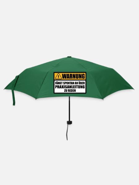 Praxisanleiterin Abschied Kollegin Pflege Sprüche - Regenschirm (klein) - Flaschengrün