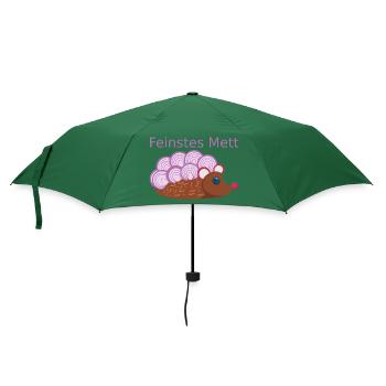 Der Mettigel: Feinstes Mett! (Nr.2) - Regenschirm (klein) - Flaschengrün - Vorne