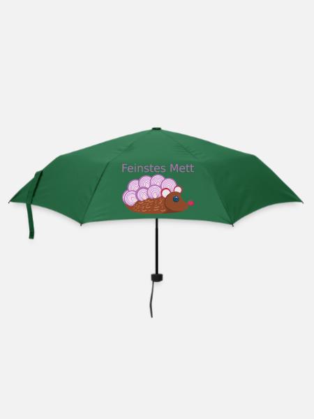 Der Mettigel: Feinstes Mett! (Nr.2) - Regenschirm (klein) - Flaschengrün