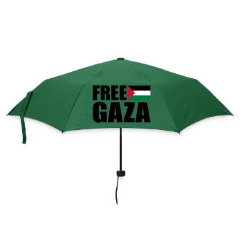 Free gaza - Regenschirm (klein) - Flaschengrün - Vorne
