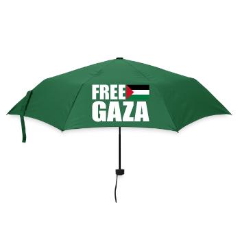 Free gaza - Regenschirm (klein) - Flaschengrün - Vorne