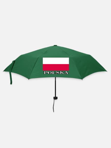 POLSKA - Regenschirm (klein) - Flaschengrün