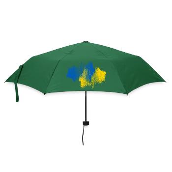 Ukraine Landkarte - Regenschirm (klein) - Flaschengrün - Vorne