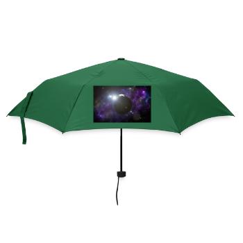 Sonnenschein und Erde - Regenschirm (klein) - Flaschengrün - Vorne