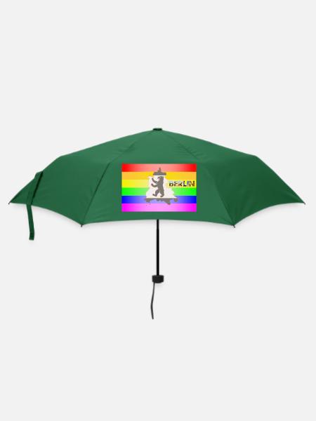 CSD Berlin Gay Pride - Regenschirm (klein) - Flaschengrün