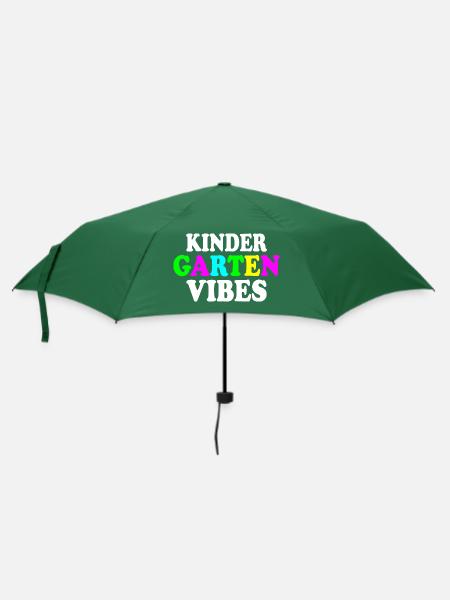 kindergarten vibes - Regenschirm (klein) - Flaschengrün