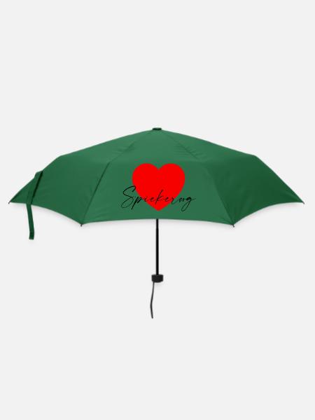 i Love Spiekeroog - Regenschirm (klein) - Flaschengrün