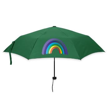 Regenbogen - Regenschirm (klein) - Flaschengrün - Vorne