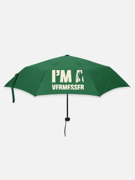 Geodäsie Vermessung Techniker Beruf Spruch - Regenschirm (klein) - Flaschengrün