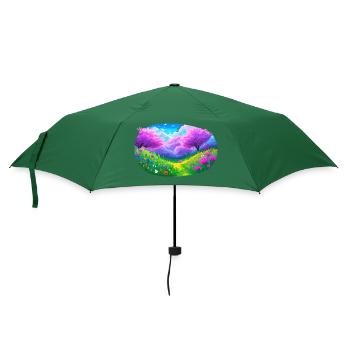 Geh raus und spiele - Regenschirm (klein) - Flaschengrün - Vorne