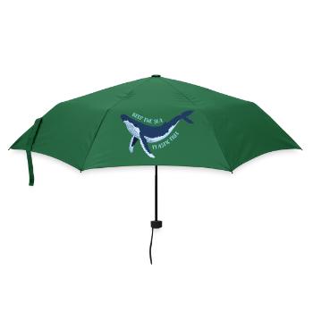 Meerestiere - Regenschirm (klein) - Flaschengrün - Vorne