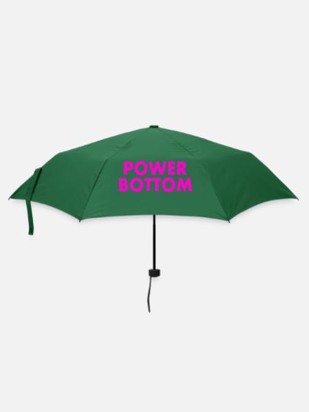 Power bottom - Regenschirm (klein) - Flaschengrün