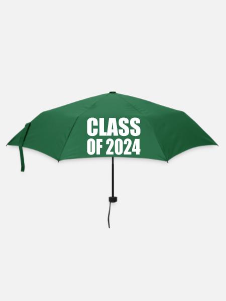 Class of 2024 - Regenschirm (klein) - Flaschengrün