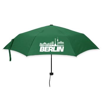 berlin skyline 1 - Regenschirm (klein) - Flaschengrün - Vorne