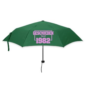 Geschieden 1982 - Regenschirm (klein) - Flaschengrün - Vorne