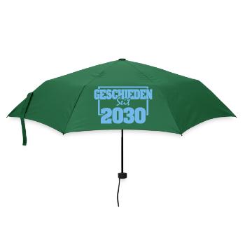 Geschieden 2030 - Regenschirm (klein) - Flaschengrün - Vorne