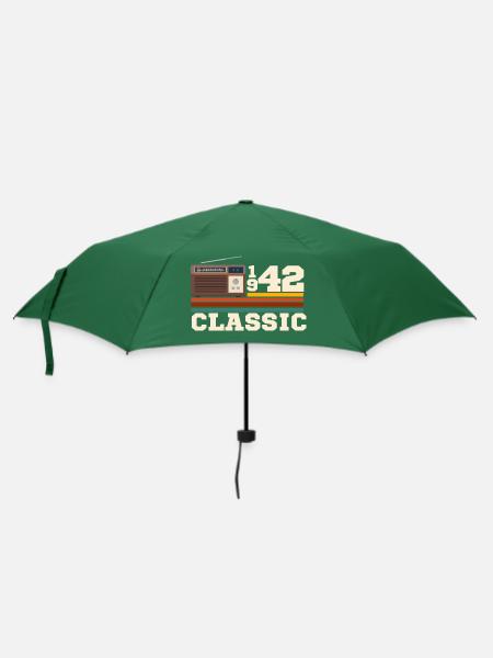 Jubiläum 1942 Retro-Klassiker - Regenschirm (klein) - Flaschengrün