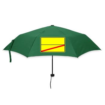 Ortsschild Vorlage Symbol - Regenschirm (klein) - Flaschengrün - Vorne