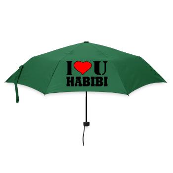 HABIBI - Regenschirm (klein) - Flaschengrün - Vorne