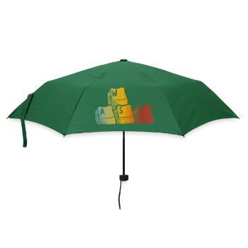WASD gaming - Regenschirm (klein) - Flaschengrün - Vorne