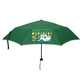 Judo Judoka Sportler Geschenkidee - Regenschirm (klein) - Flaschengrün - Vorne