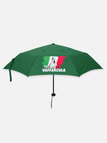 Vaffanculo Italienisch Italiener Italien Lustig - Regenschirm (klein) - Flaschengrün