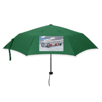 Dragster Fahrzeug - Regenschirm (klein) - Flaschengrün - Vorne