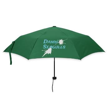 Verdammte Möwen lustiger Segler Kapitän Spruch - Regenschirm (klein) - Flaschengrün - Vorne