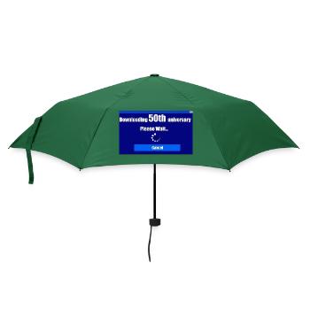 50-jähriges Jubiläum - Regenschirm (klein) - Flaschengrün - Vorne