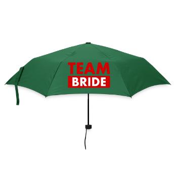 Team bride - Regenschirm (klein) - Flaschengrün - Vorne