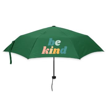 Sei freundlich - Christian - Regenschirm (klein) - Flaschengrün - Vorne