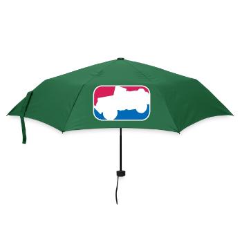 Geländewagen SUV Allrad offroad lustiges Geschenk - Regenschirm (klein) - Flaschengrün - Vorne