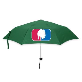Indianer Häuptling Kopfschmuck lustige Geschenk - Regenschirm (klein) - Flaschengrün - Vorne