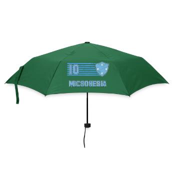 Mikronesien Fußball Mannschaft - Regenschirm (klein) - Flaschengrün - Vorne