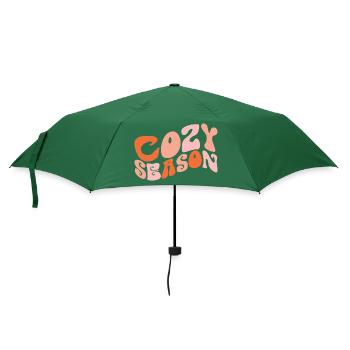Cozy Season - Regenschirm (klein) - Flaschengrün - Vorne