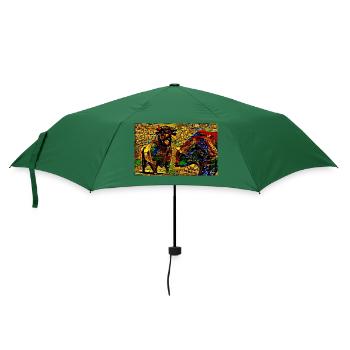 bulle & bär II - Regenschirm (klein) - Flaschengrün - Vorne