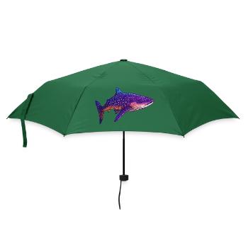 Ein Riese unter den Fischen: Der Walhai - Regenschirm (klein) - Flaschengrün - Vorne