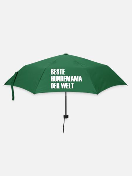Hund Dog - Regenschirm (klein) - Flaschengrün
