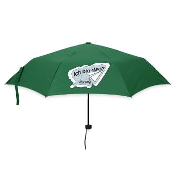 Ich bin dann mal weg - Regenschirm (klein) - Flaschengrün - Vorne