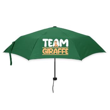 Giraffe Giraffen - Regenschirm (klein) - Flaschengrün - Vorne