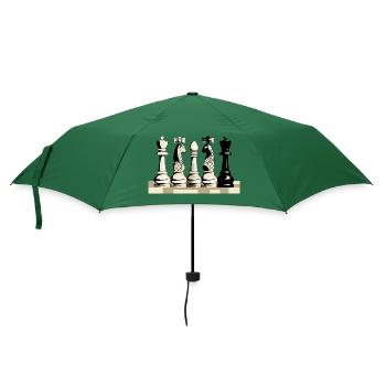 Schachfiguren - Regenschirm (klein) - Flaschengrün - Vorne