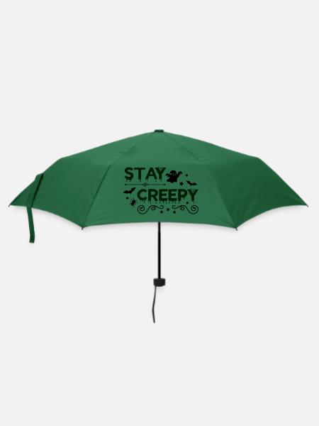 stay creepy - Regenschirm (klein) - Flaschengrün