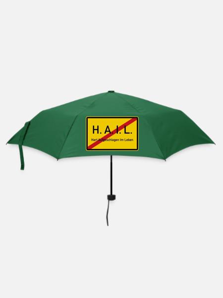 HAIL verlassen - Regenschirm (klein) - Flaschengrün