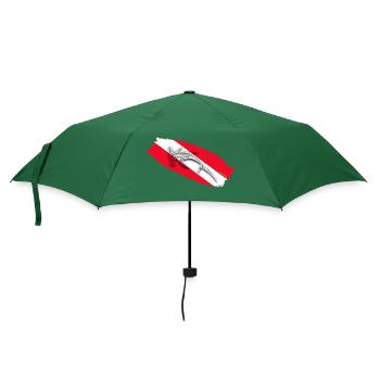 Hai-Tauchen - Regenschirm (klein) - Flaschengrün - Vorne